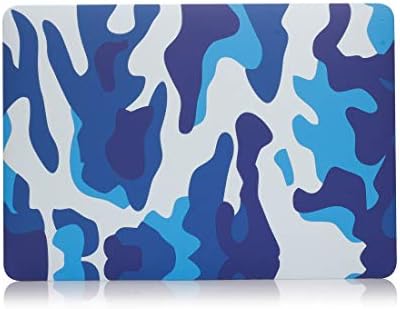 Caixa de telefone Tampa azul Camouflage Pattern Laptop Decalques de água PC Case de proteção para MacBook Pro 15,4 polegadas A1990
