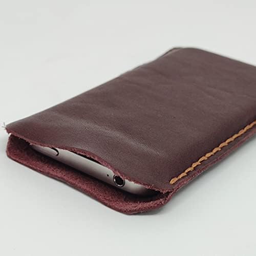 Caixa de bolsa coldre de couro colderical para Motorola Moto G8, capa de telefone de couro genuíno, capa de bolsa de couro feita personalizada,