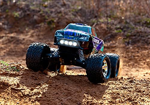 TRAXXAS STAMPEDED®: caminhão monstro em escala de 1/10. Ready-to-Race® com sistema de rádio TQ ™ 2.4GHz, XL-5 ESC e luzes LED.