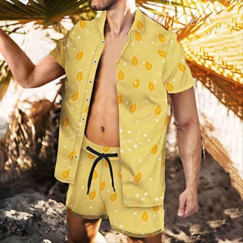 Men camisas florais tops e shorts havaí 2pc Definição de manga curta Blusa do cardigan Top Beach Casual Short Pant Roupfits