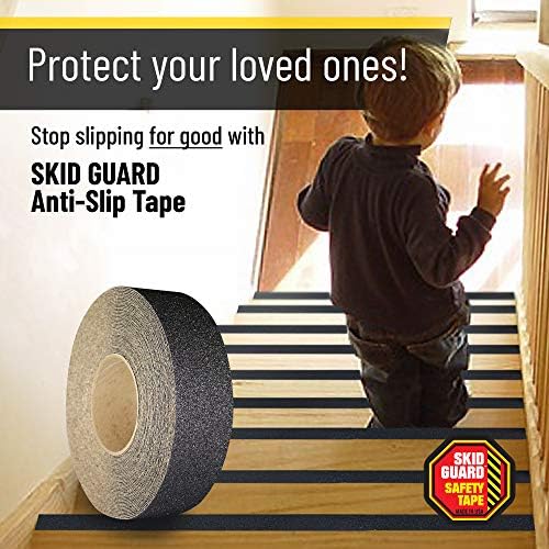 Fita adesiva de guarda de skid para escadas Fita anti -deslizamento - fita de aderência preta sem skid - fita não