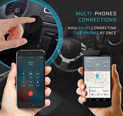 BESIGN BK01 Bluetooth 4.1 Kit de carro Handsfree Wireless Talking & Music Streaming Receiver com carregador de carro