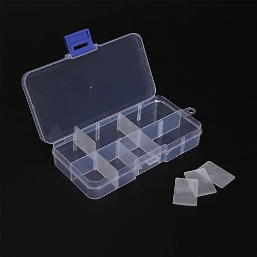 Caixa de armazenamento de componentes pp Treedix 127 * 65 * 21mm Organizador de plástico Recipiente ajustável 10 Caixas
