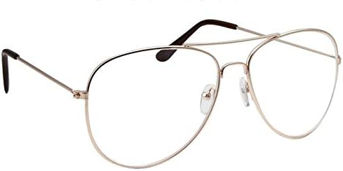 WebDeals (TM - lentes transparentes de óculos de aviador