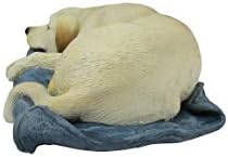 World of Wonders Sleeping Amarelo Labrador Decorativo Prateleira Figura da prateleira | Estatuetas da prateleira de decoração de destaque