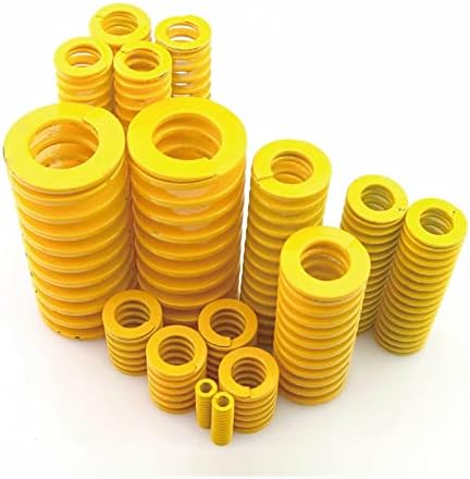 Reparos domésticos e molas diy 1pcs Amarelo carga leve molde pressão de compressão Diâmetro externo de 40 mm de diâmetro interno de