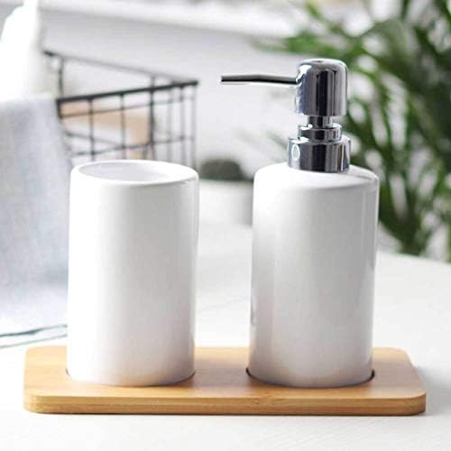 Topbathy Modern Home Decor 2PCS Dispensador de loção Pressione Bomba Bomba Bottle Travel Subpackaging Bottle Ceramic Subpackaging Bottle Home Decor Modern