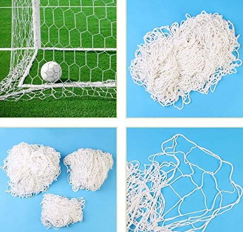 Aeloa White Soccer- Futebol Sports Sports Replacement Soccer Gols Poste rede de alto impacto líquido