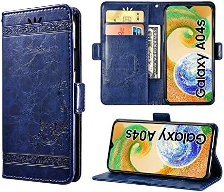 Caso Envibe para o Galaxy A04S/A13 5G, PU Galaxy A04S/A13 5G Caixa de carteira Flip Tampa com slot de cartão de crédito, fechamento