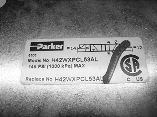 Parker H42WXPCL53AL ISO 5599-2 TAMANHO 4 145 PSI MAX H42WXPCL53AL COM NÚMERO DE PARTE ANEXO P0160753