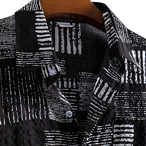 Camisa de manga curta casual masculina