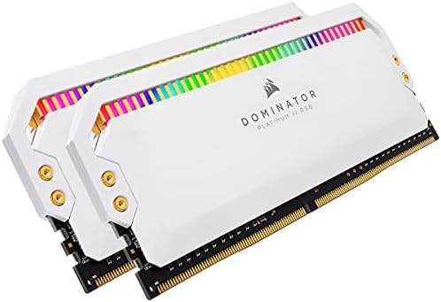 Corsair Dominator Platinum RGB 32GB DDR4 3200 C16 1.35V Memória da área de trabalho - Branco
