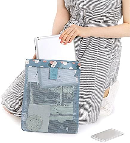 Grey990 Sacos de armazenamento de roupas, bolsa de praia Saco de compras portátil de poliéster portátil transparente para camping -