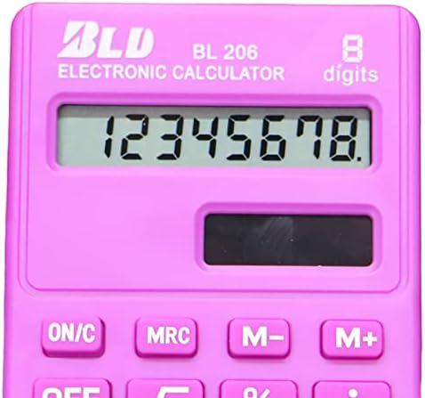 Calculadoras padrão básicas Mini calculadora de desktop digital com tela LCD de 8 dígitos, tamanho de bolso da calculadora inteligente para material de calculadora do aluno material de escritório