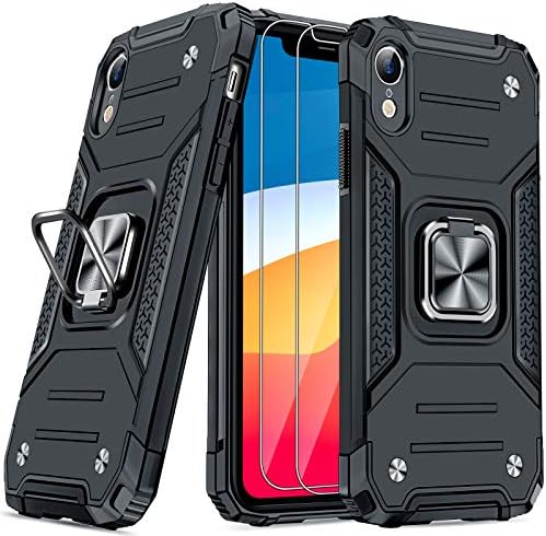 Caso Jame para iPhone XR Casos de telefone com protetores de tela 2PCs, proteção contra queda de nível militar, caixas de telefone
