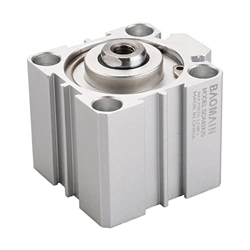 Baomain compacto cilindro de ar fino SDA 40 x 20 40mm Bore 20mm PT1/8 Porta