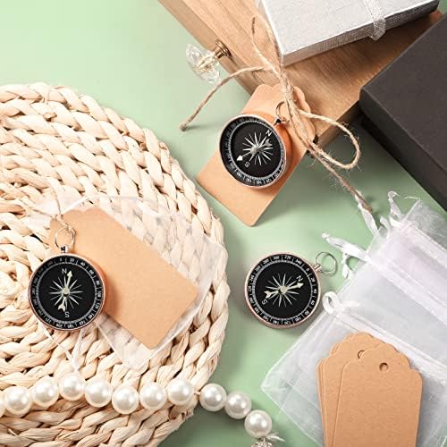 60 PCS Compass Wedding Favors Set Mini Compass Sulfra