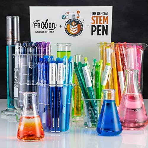 Recarias de tinta de gel piloto Frixion para canetas apagáveis, ponto fino extra, tinta azul, 3-pacote