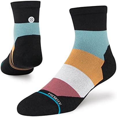 Posta Percy Quarter Socks, Black lavado