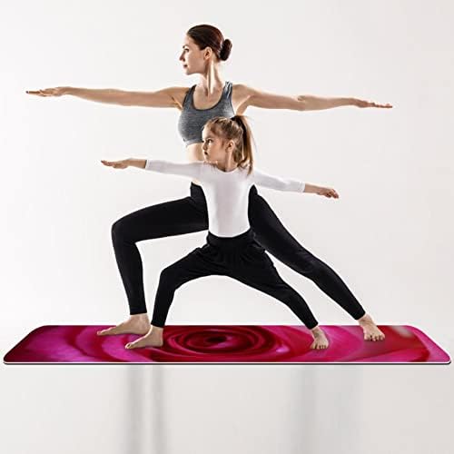 Todo o objetivo de Yoga Mat Exercício e Treino para Yoga, Flor Floral de Arte Roxa Rosa Floral