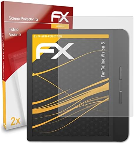 Protetor de tela AtFolix compatível com Tolino Vision 5 Protection Film, Filme de Protetor FX anti-reflexivo e absorvente