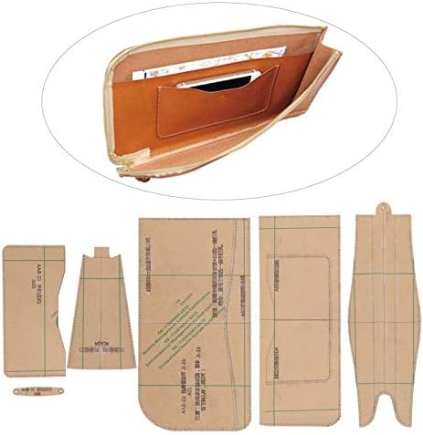 Huangxing - Modelo de estêncil Definir bolsa artesanal de couro Modelo de carteira acrílica Modelo de estêncil de estêncil