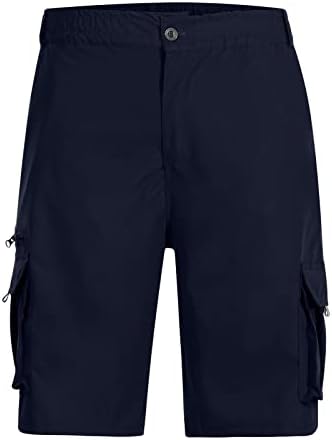 Cargo de verão masculino curto cintura elástica sólida multi-bolso esportes táticos militares ao ar livre shorts casuais 2023 Novas