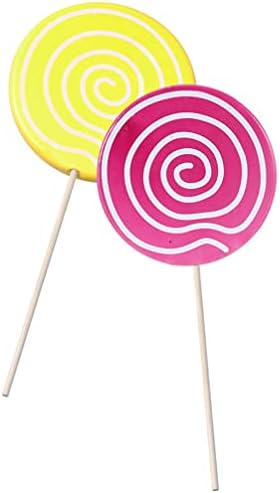 Homoyoyo 2pcs Fake Lollipop Prop Large Candy Candy Ornamentos de Natal Decorações de bastão de pirros