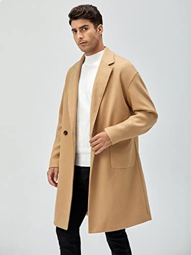 Jaquetas de jaqueta masculina para homens homens lapela de bolso remendado de bolso de ombro de ombro