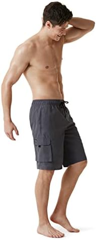 TSLA Men's 11 polegadas Swim Swals, shorts de praia rápida seca, roupas de banho com forro de malha interna e bolsos
