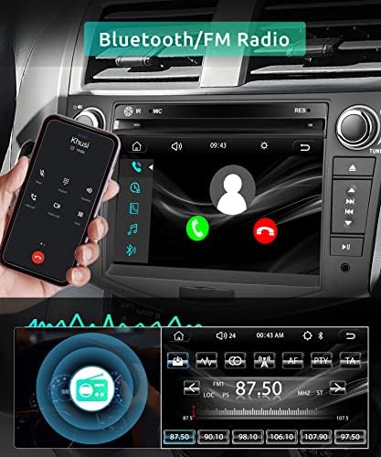 Rádio do carro para Toyota RAV4 2007 -2012 com DVD CD, estéreo de tela de toque de 7 polegadas com Bluetooth FM Mirror