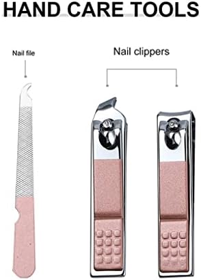 UNIDADE CLIPPERS 7PCS/SET Set Manicure Conjunto de Manicure Aço Interior Clippers Unh Nail Art Kit com Caso de viagem