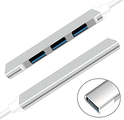 Facath USB C Hub, 4 portas USB-C para USB 3.0 Hub, Hub portátil tipo C 4 em 1 Adaptador USB C para MacBook/Pro/Air Compatível