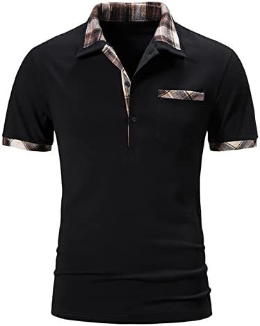 Camisas de pólo de Zdfer para homens, camisa de golfe de manga curta Verão Camiseta casual Camise