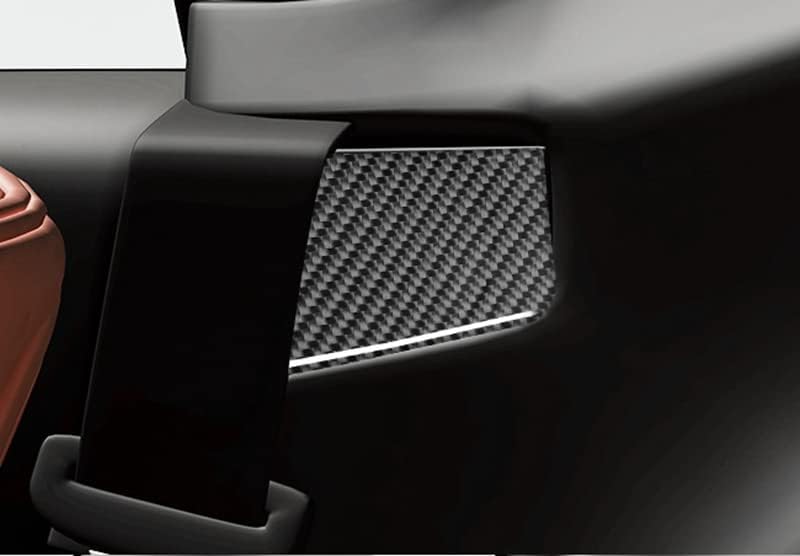 Novos tampas de cinto de segurança de assento de fibra de carbono compatíveis com Dodge Challenger -2022