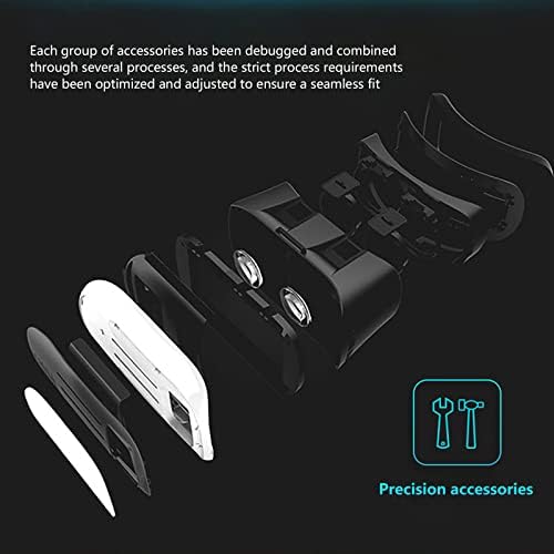 RVKXAD VR 3D óculos VR Vids Smart Game Game Set Definir Bluetooth 3D VR Glasses Eye Suporte protegido para Android/iOS/PC