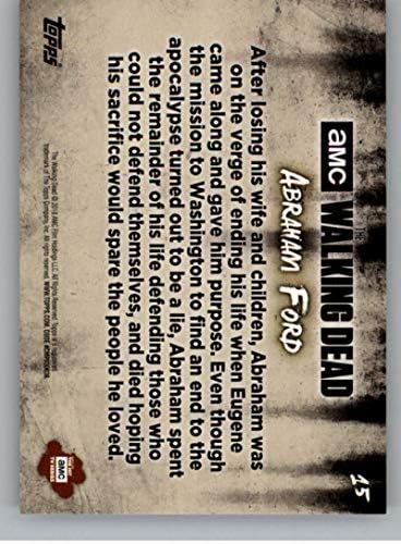 2018 Topps Walking Dead Hunters e o hunted 15 Abraham Ford Trading Card