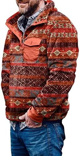 Wocachi Men's Casual Western Aztec Sweetshirt