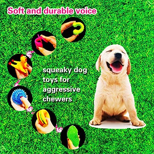 Jubreto Dog Toys Chew para mastigadores agressivos, brinquedos de corda de cachorro, conjunto de brinquedos para cães, brinquedos para mastigar cachorros para dentição, brinquedos de pombos grossos, brinquedos interativos para cães para cão médio