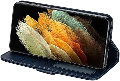 Caso de proteção para Samsung Galaxy S22 Plus Sleeve de proteção ao estilo da carteira, punho de manga de protetora de couro PU,