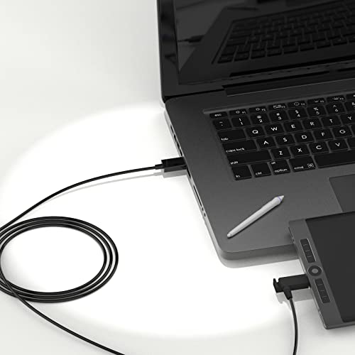 XIVIP Mini Cabo de carregamento USB compatível com Wacom Intuos Pro PTH450 PTH650 PTH451 PTH651 PTH851 INTUOS5 PTK450