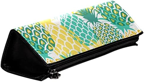 Tbouobt Bolsa cosmética para mulheres, bolsas de maquiagem Bolsa de higiene saco de bolsa de viagem, abacaxi verde amarelo frutas