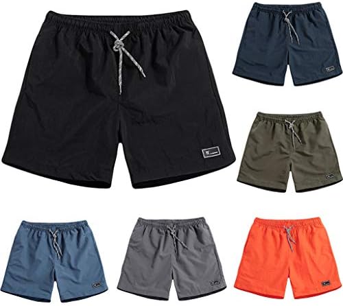 Firero plus shorts para o verão masculino fino de calça de praia de praia casual shorts esportivos de cor sólida solta