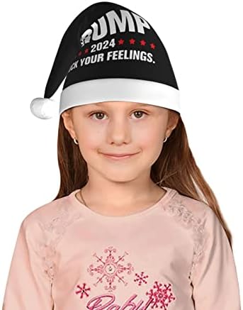 Cxxyjyj Trump 2024 Santa Hat Kids Christmas Hats Hat de Xmas de Natal para Chapéus de Festival de Festival de Festival de