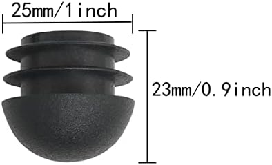 ITROLLE 16pcs 25mm Caps de extremidade de plástico redonda insere móveis planídeos tampas finais plugs inserções da perna da cadeira
