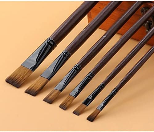 CLGZS Conjunto de tinta a óleo Brush de caneta grande linha 6 conjuntos de pincel de pintura de pincel de nylon caneta de pintura