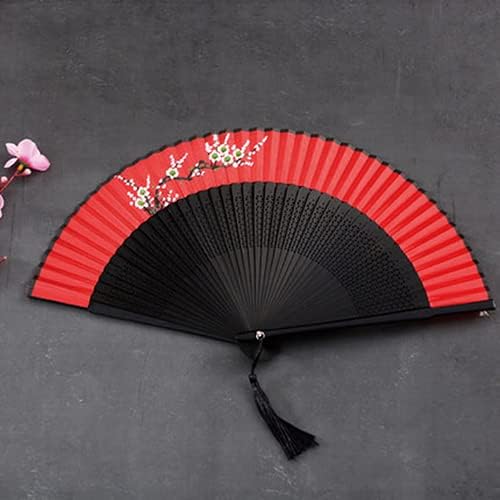 Paynan Fan Chinese Fan Chinese Fan Bamboo Silk Hand Hold Party Fan Home Decoration Crafts