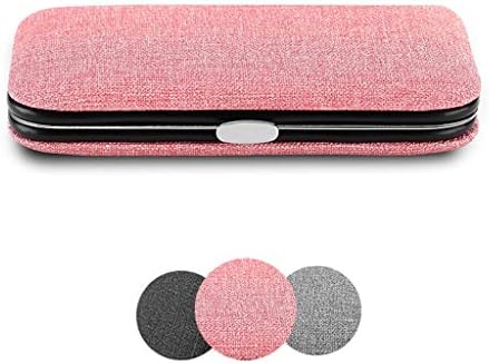 Conjunto de clipper de unhas, kit de manicure, cortadores de unhas/kit de pedicure kit rosa retangular unha art dagro