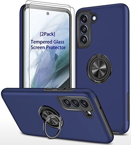 Phulok para o caso Samsung Galaxy S21 FE, Caso Galaxy S21 Fe 5G, Caso Samsung S21 Fe com Protetor de Tela de Vidro Temperado
