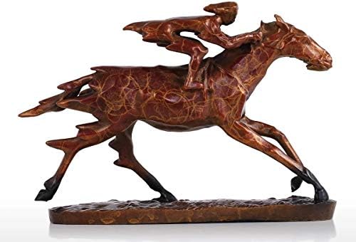 Gretd Bronze estátua Racing Racing Modern Style Escultura Decoração de casa Animal para escritórios e acessórios de decoração doméstica